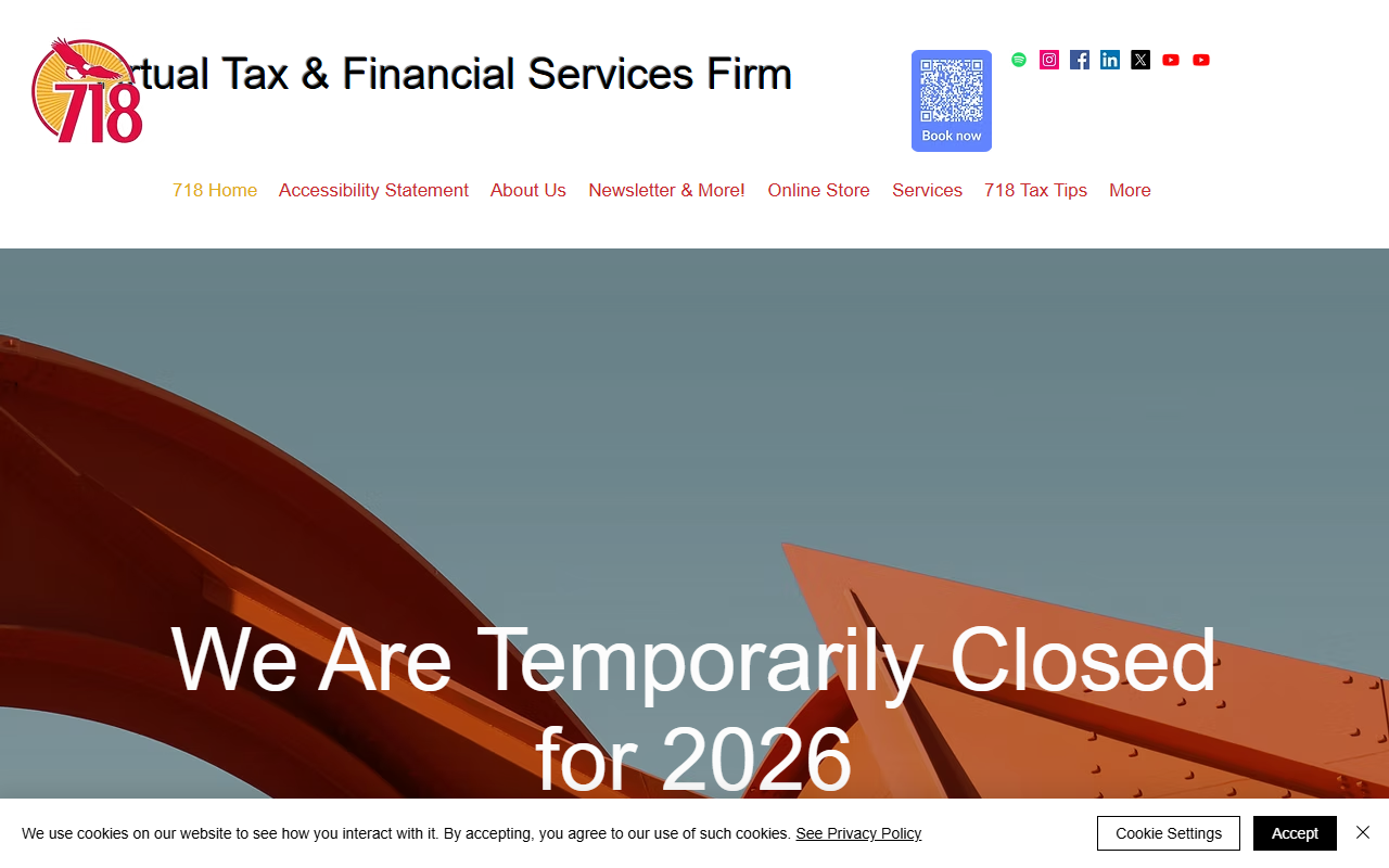 718taxservices.com screenshot