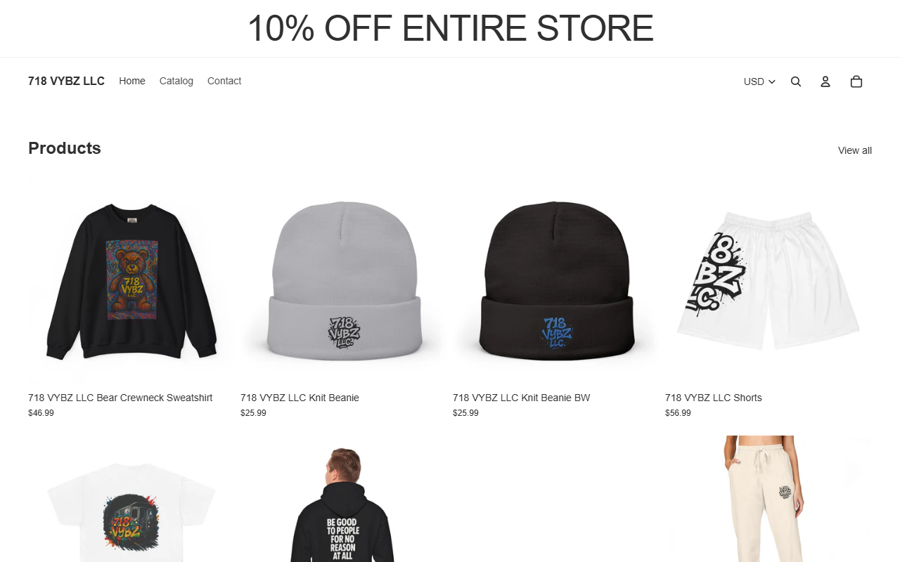 718vybzllc.com screenshot