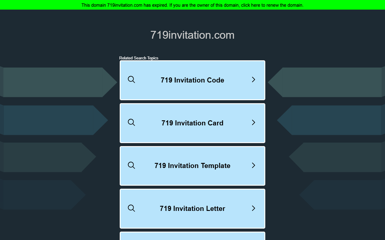719invitation.com screenshot