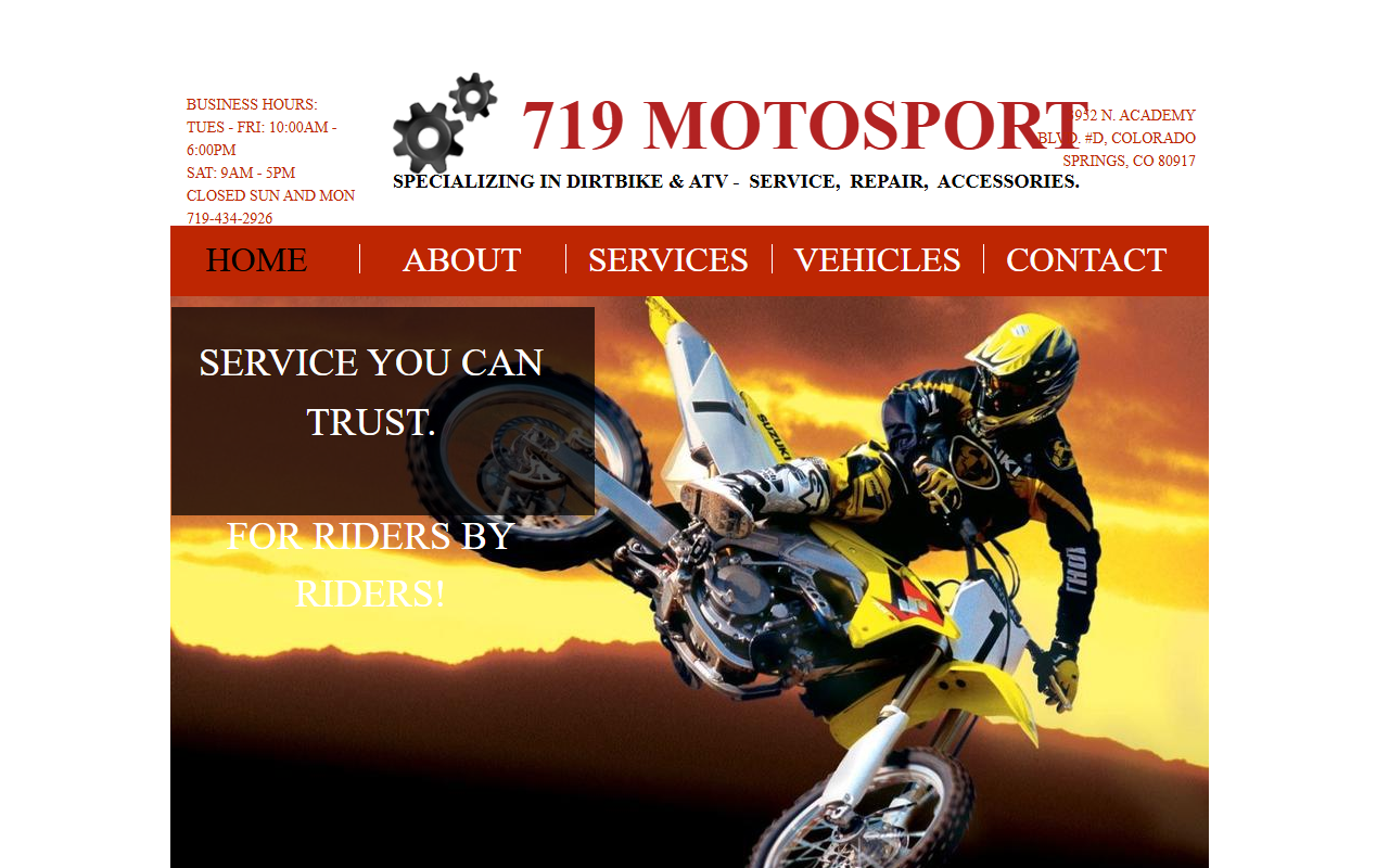 719motosport.com screenshot
