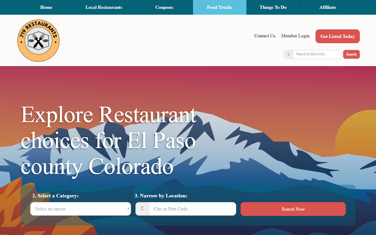 719restaurants.com screenshot