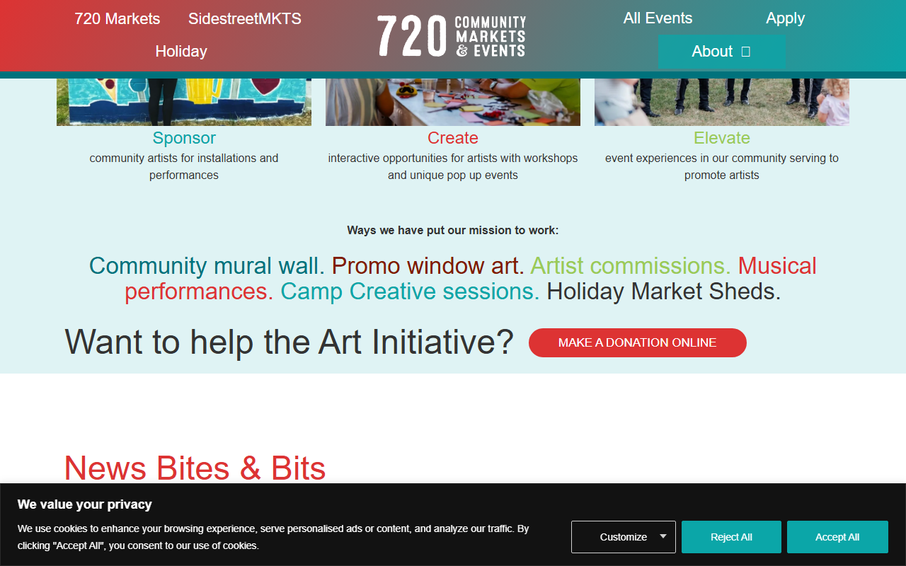 720artinitiative.com screenshot
