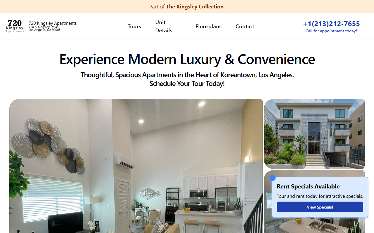 720kingsley.com screenshot