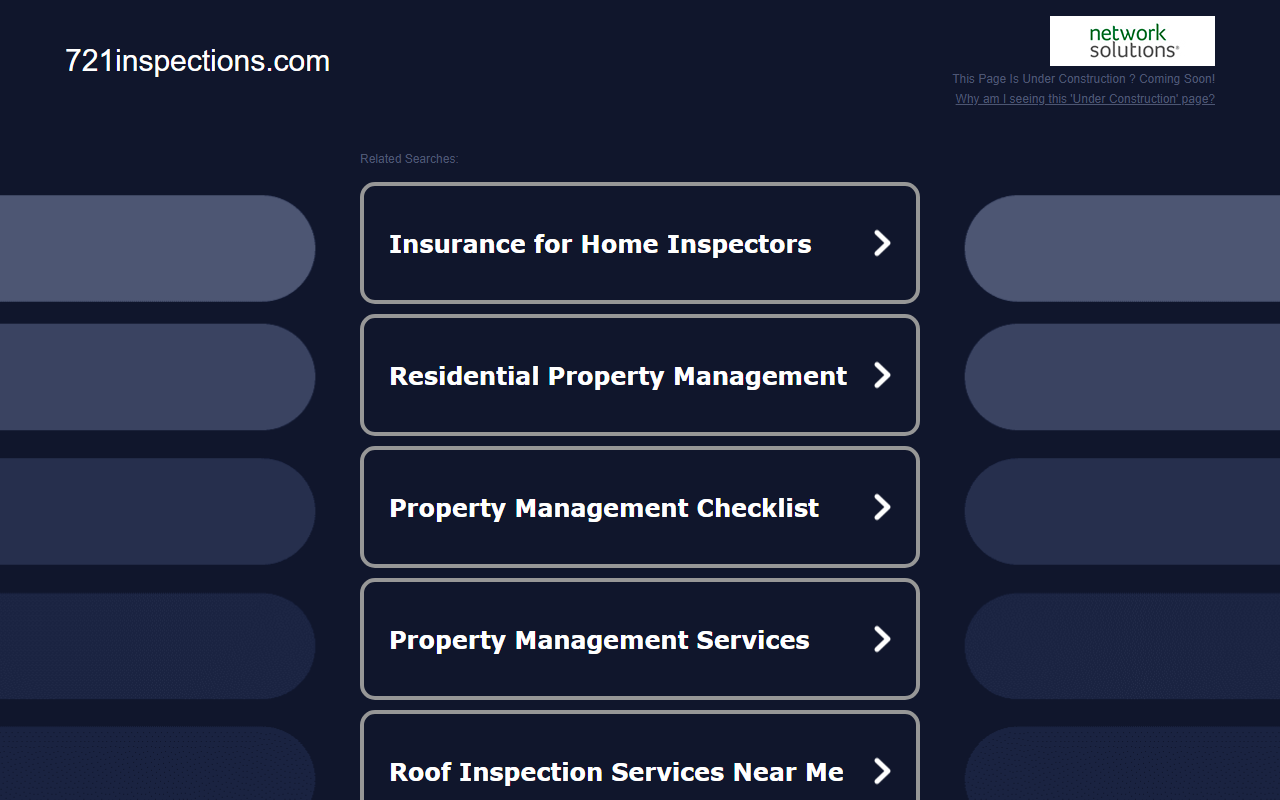 721inspections.com screenshot