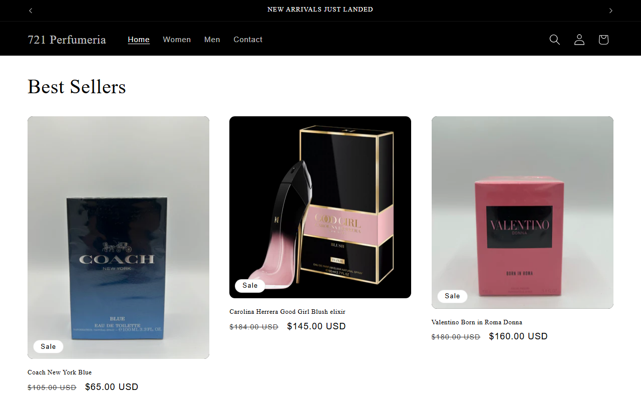 721perfumeria.com screenshot
