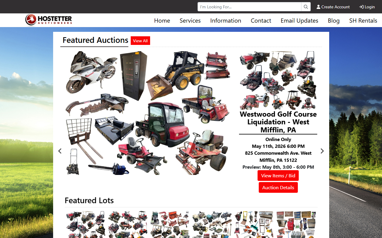 724auctions.com screenshot