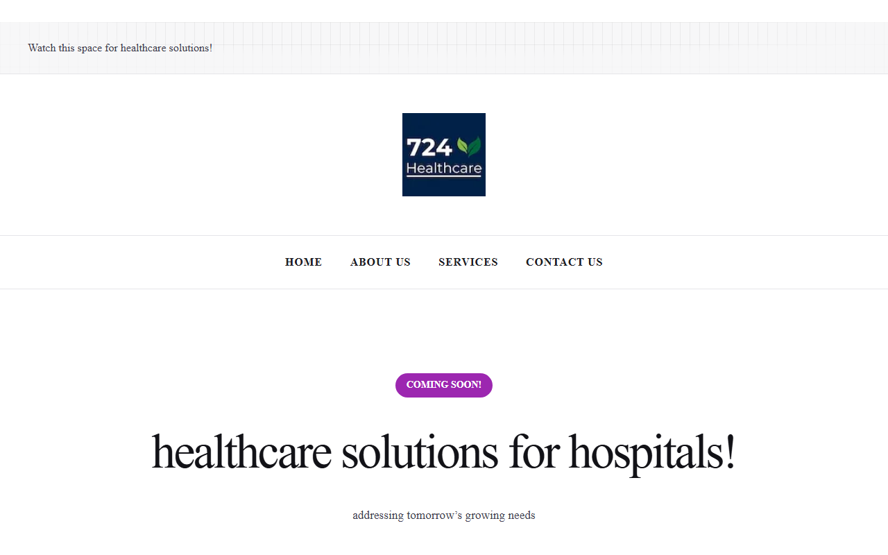 724healthcare.com screenshot
