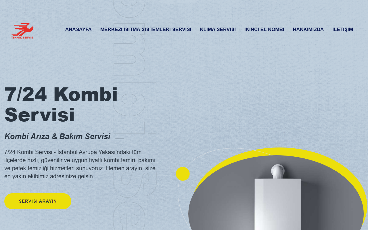 724kombiservisi.com screenshot