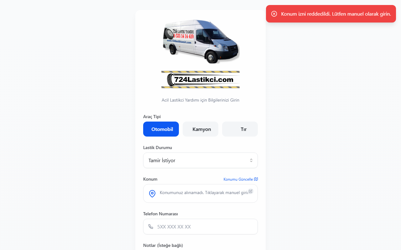 724lastikci.com screenshot