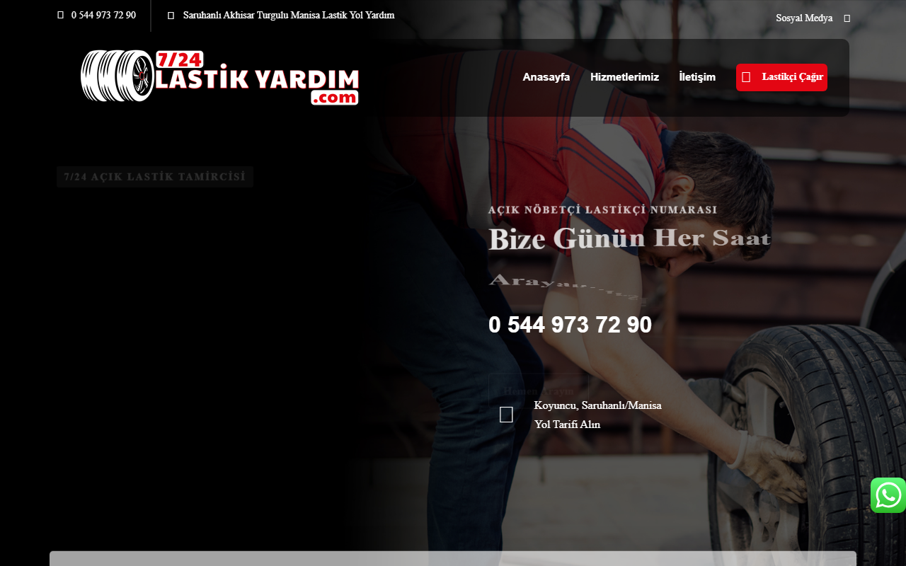 724lastikyardim.com screenshot