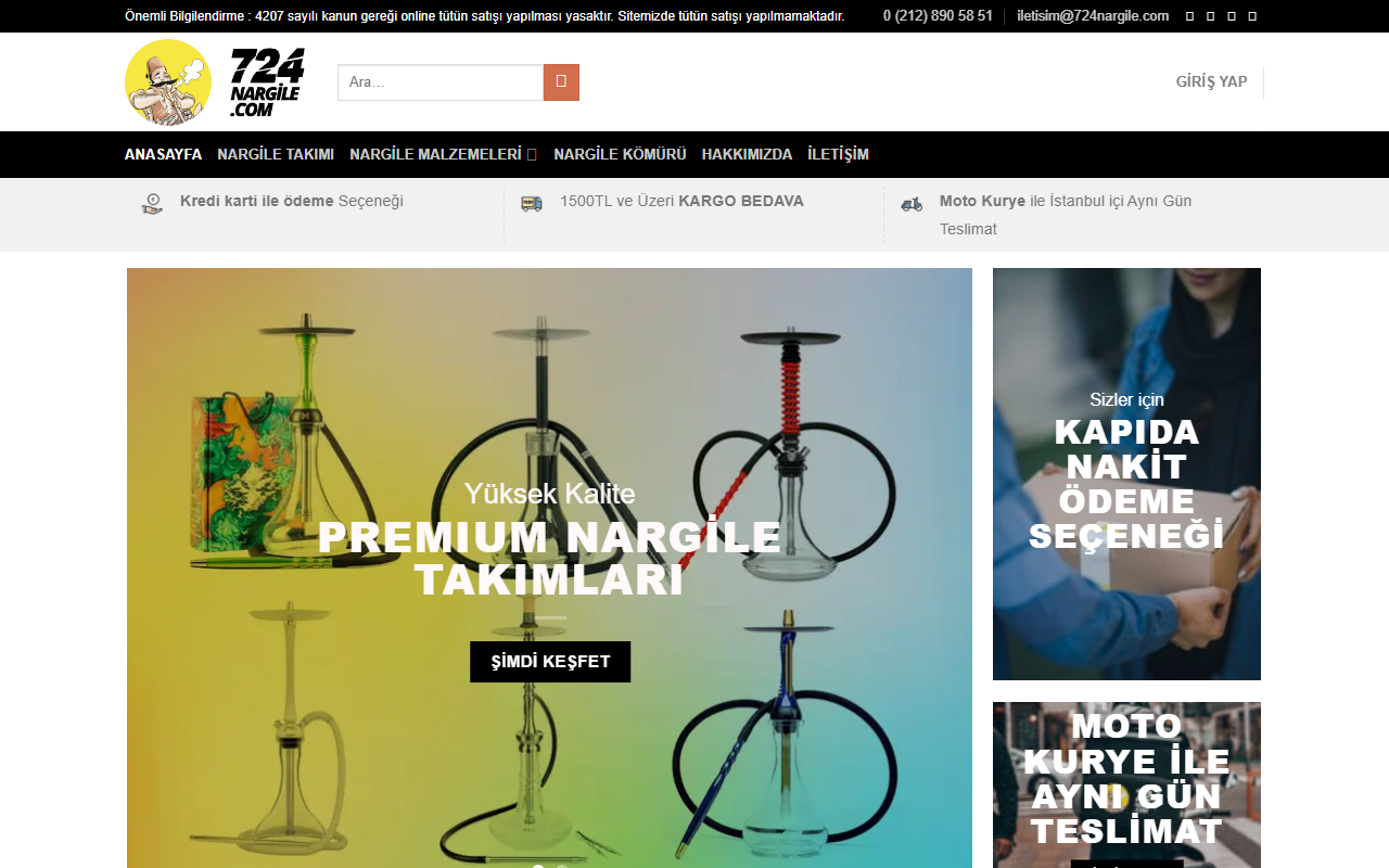 724nargile.com screenshot