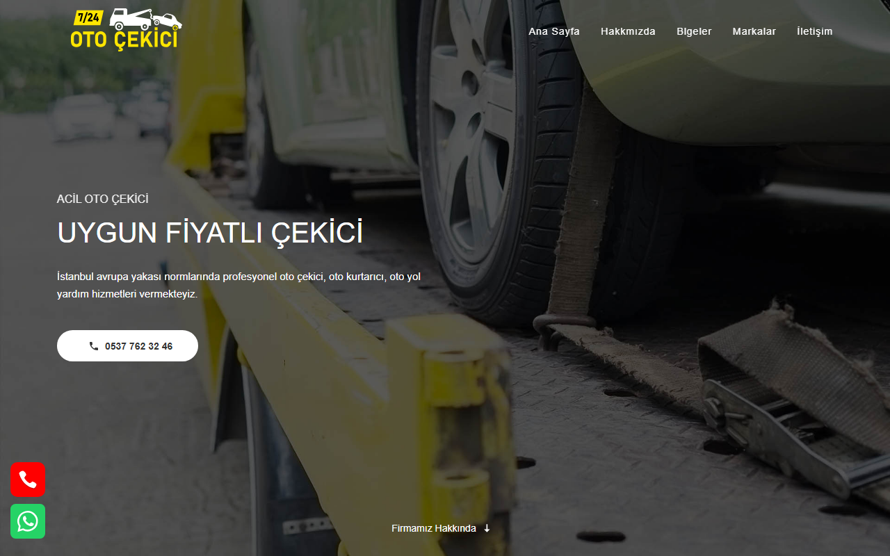 724otocekici.com screenshot