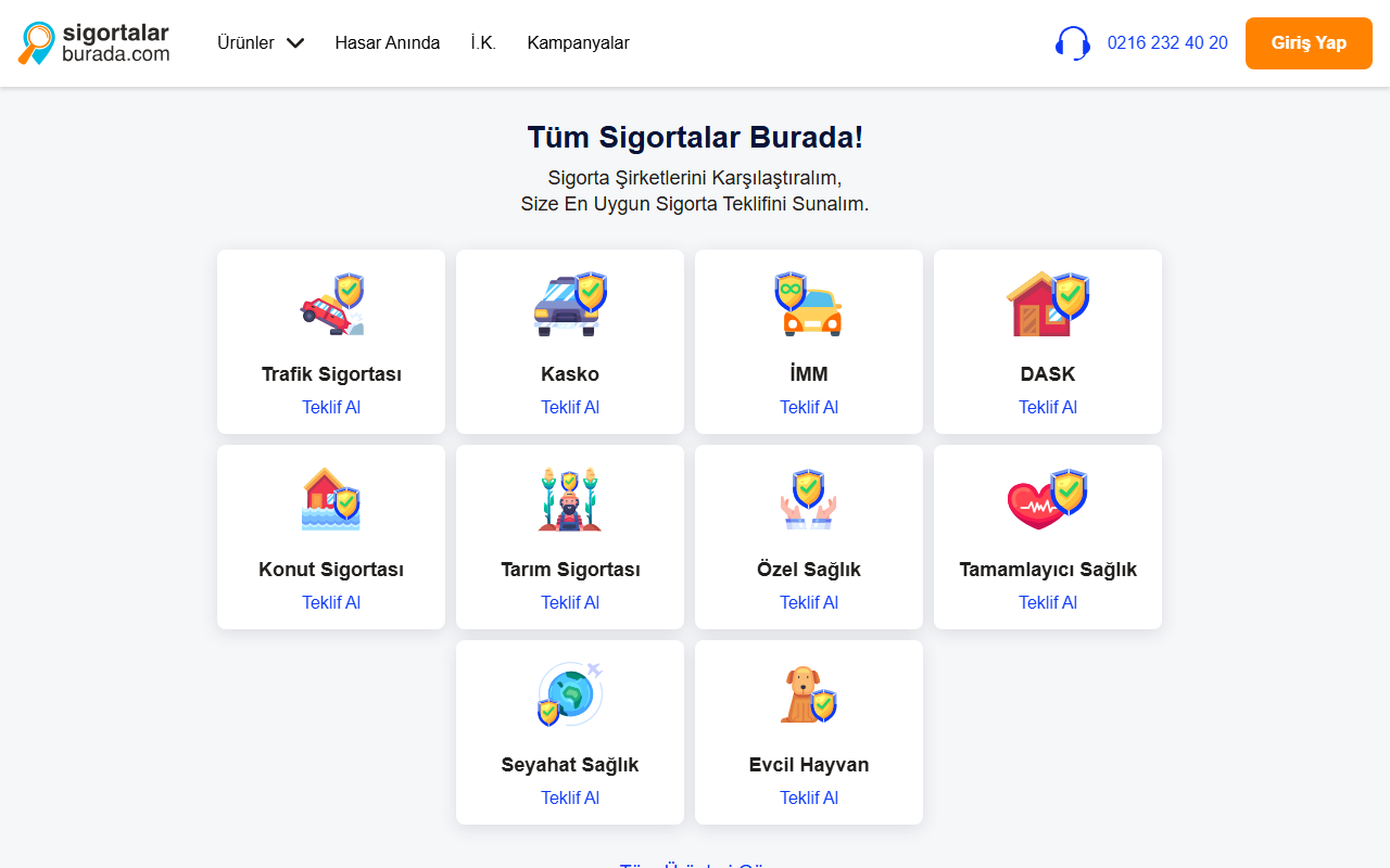 724sigortala.com screenshot