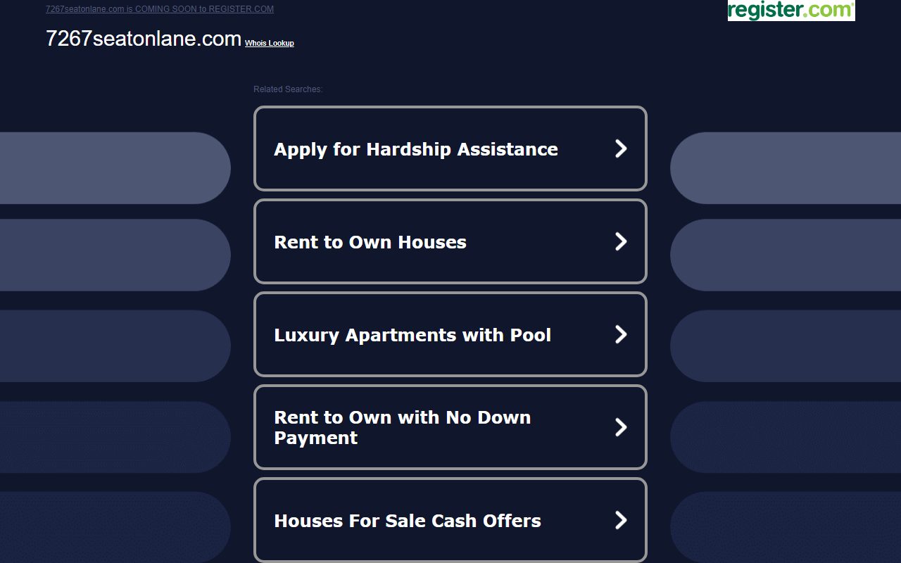 7267seatonlane.com screenshot