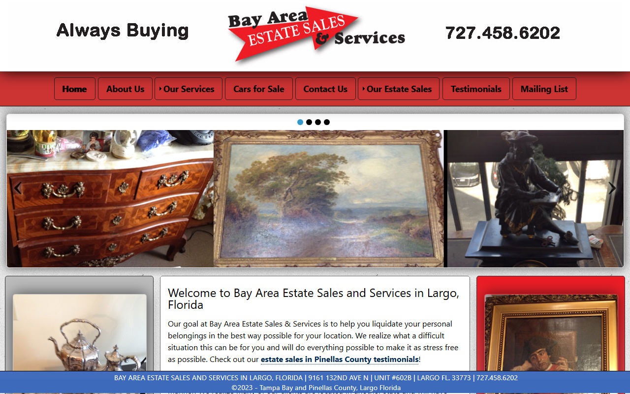 727estatesales.com screenshot