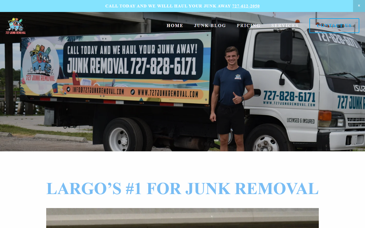 727junkremoval.com screenshot