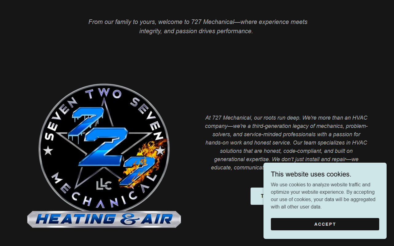 727mechanical.com screenshot