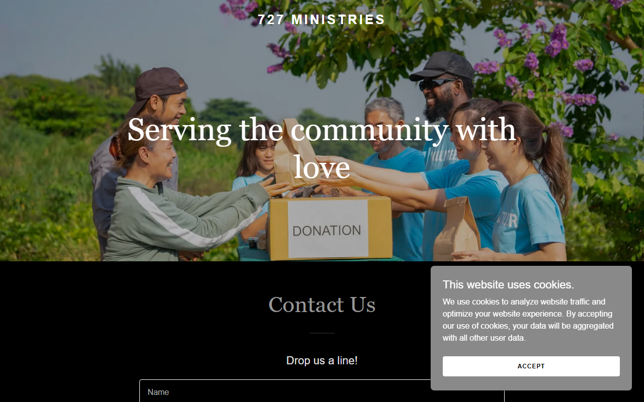 727ministries.com screenshot