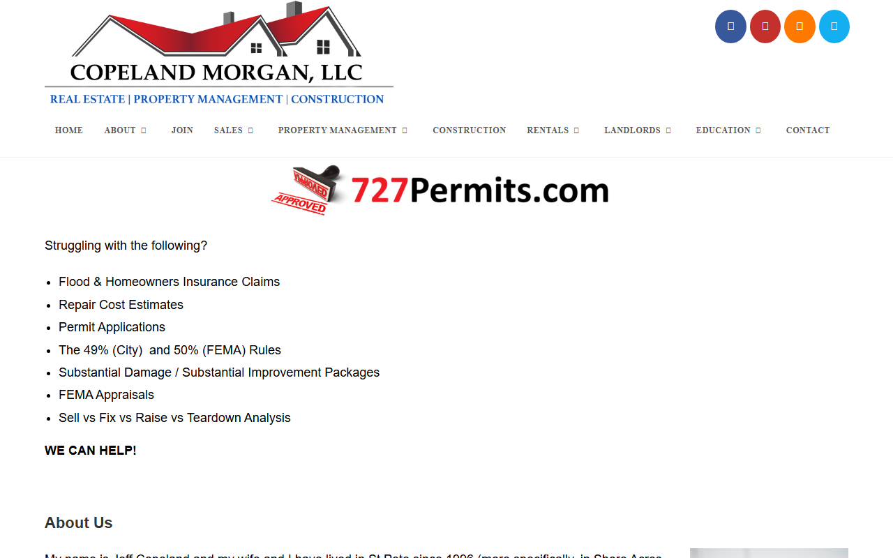 727permits.com screenshot