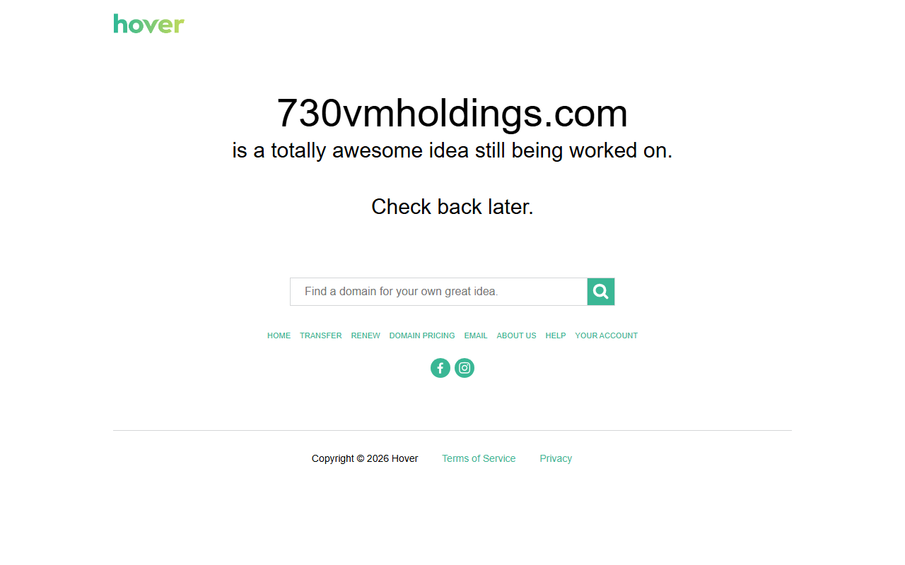 730vmholdings.com screenshot