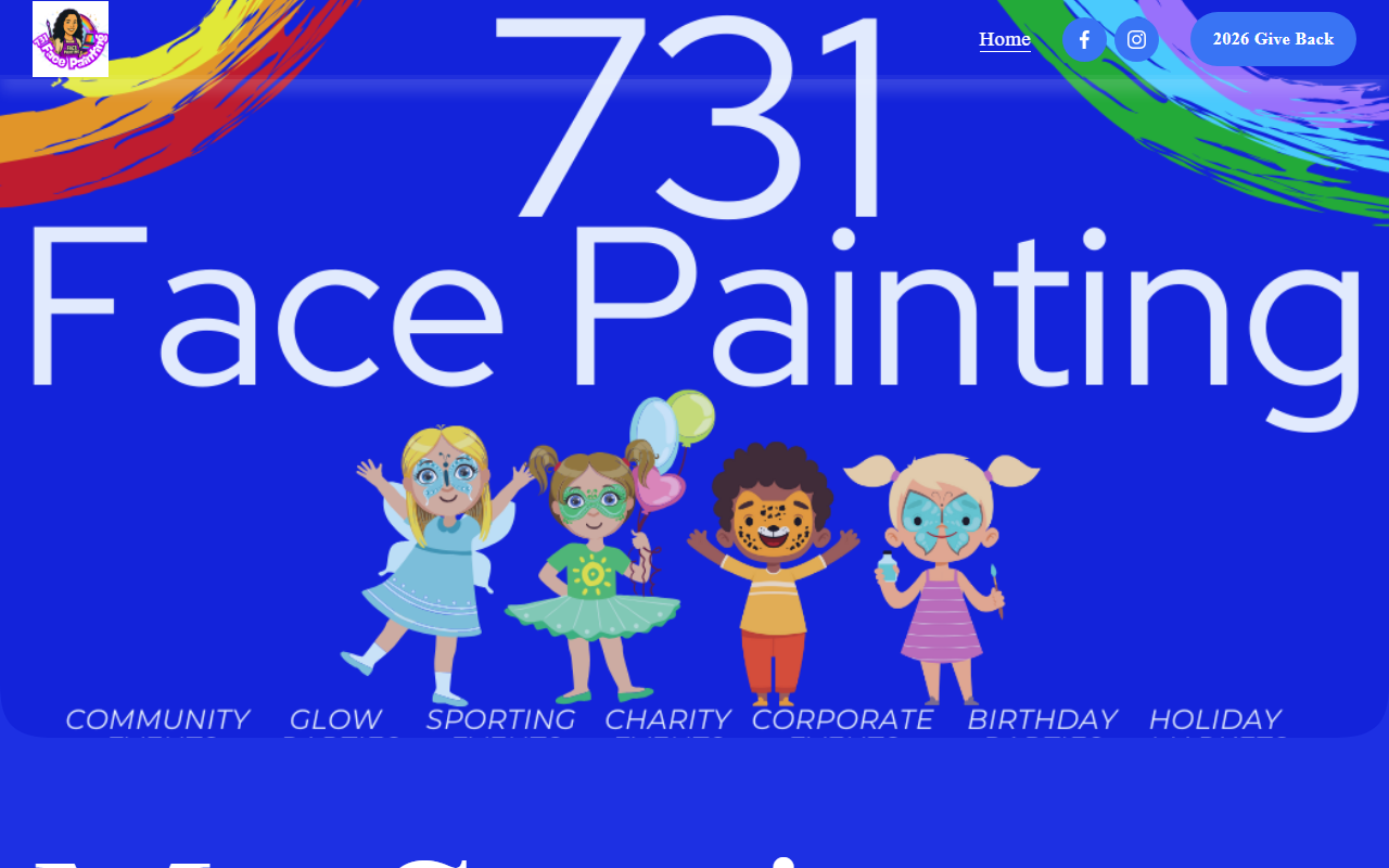 731facepainting.com screenshot