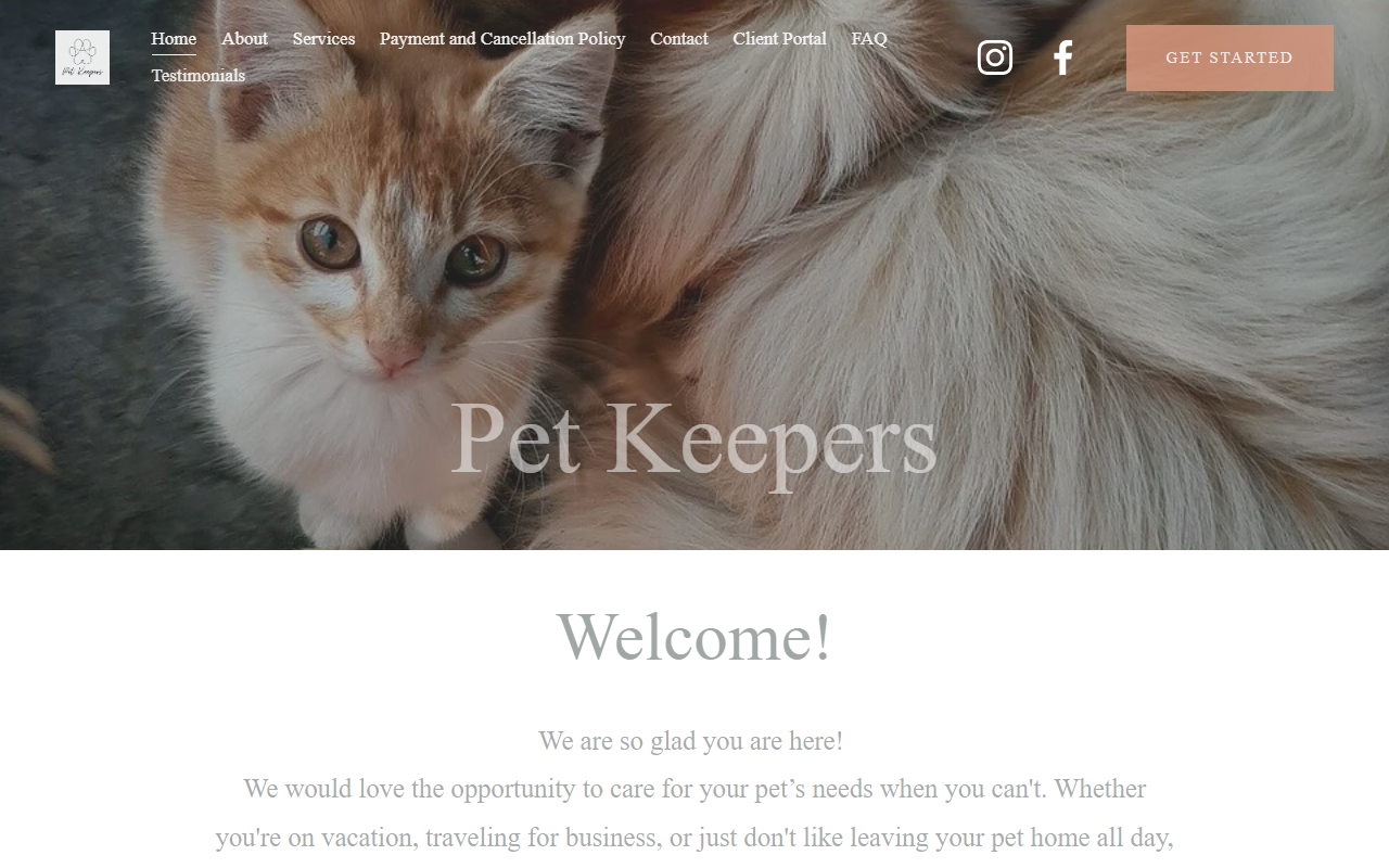 731petkeepers.com screenshot