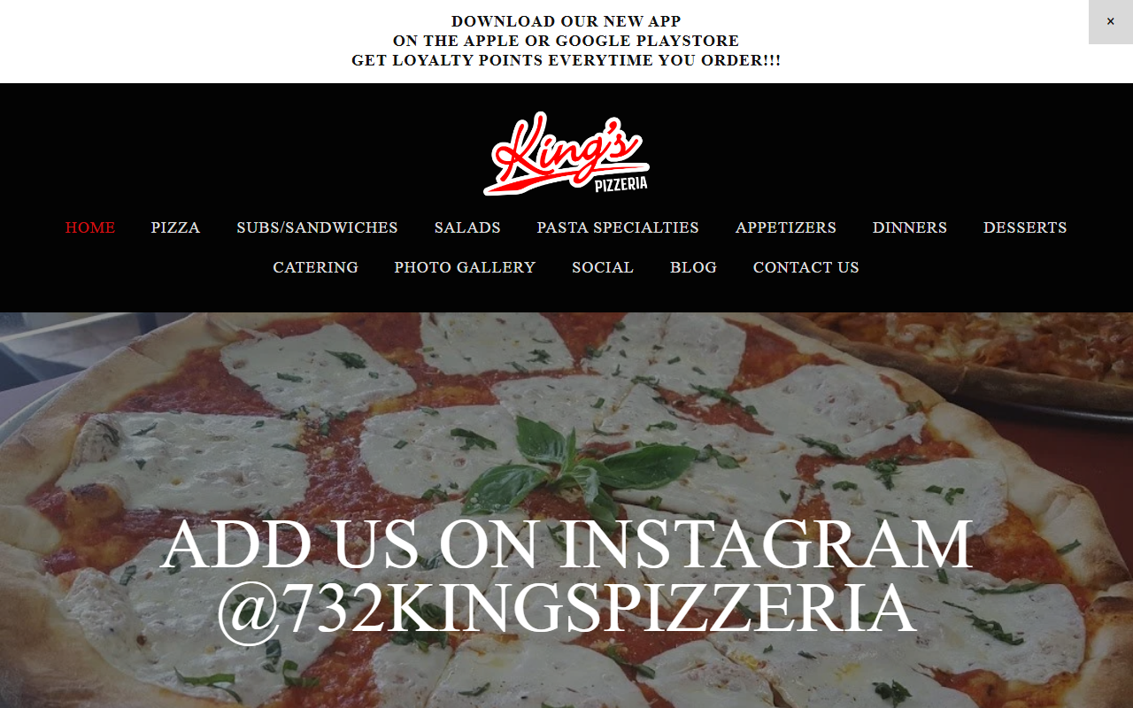 732kingspizza.com screenshot