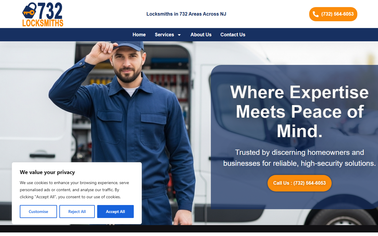 732locksmiths.com screenshot