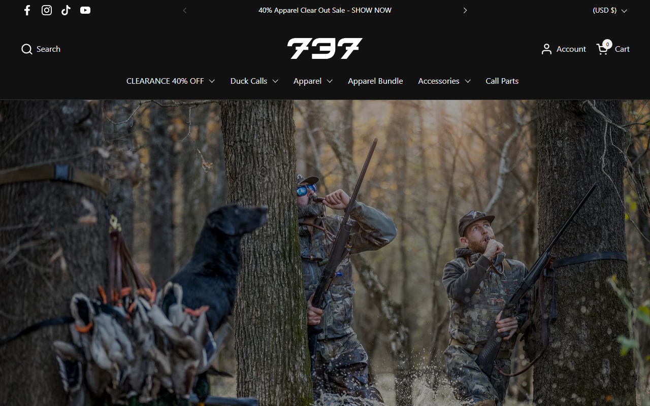 737duckcalls.com screenshot