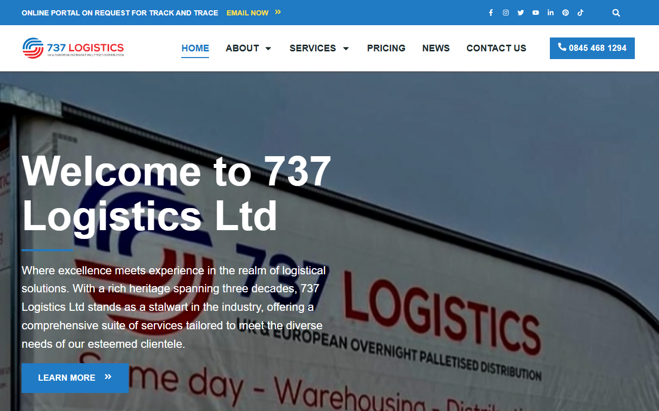 737logistics.com screenshot