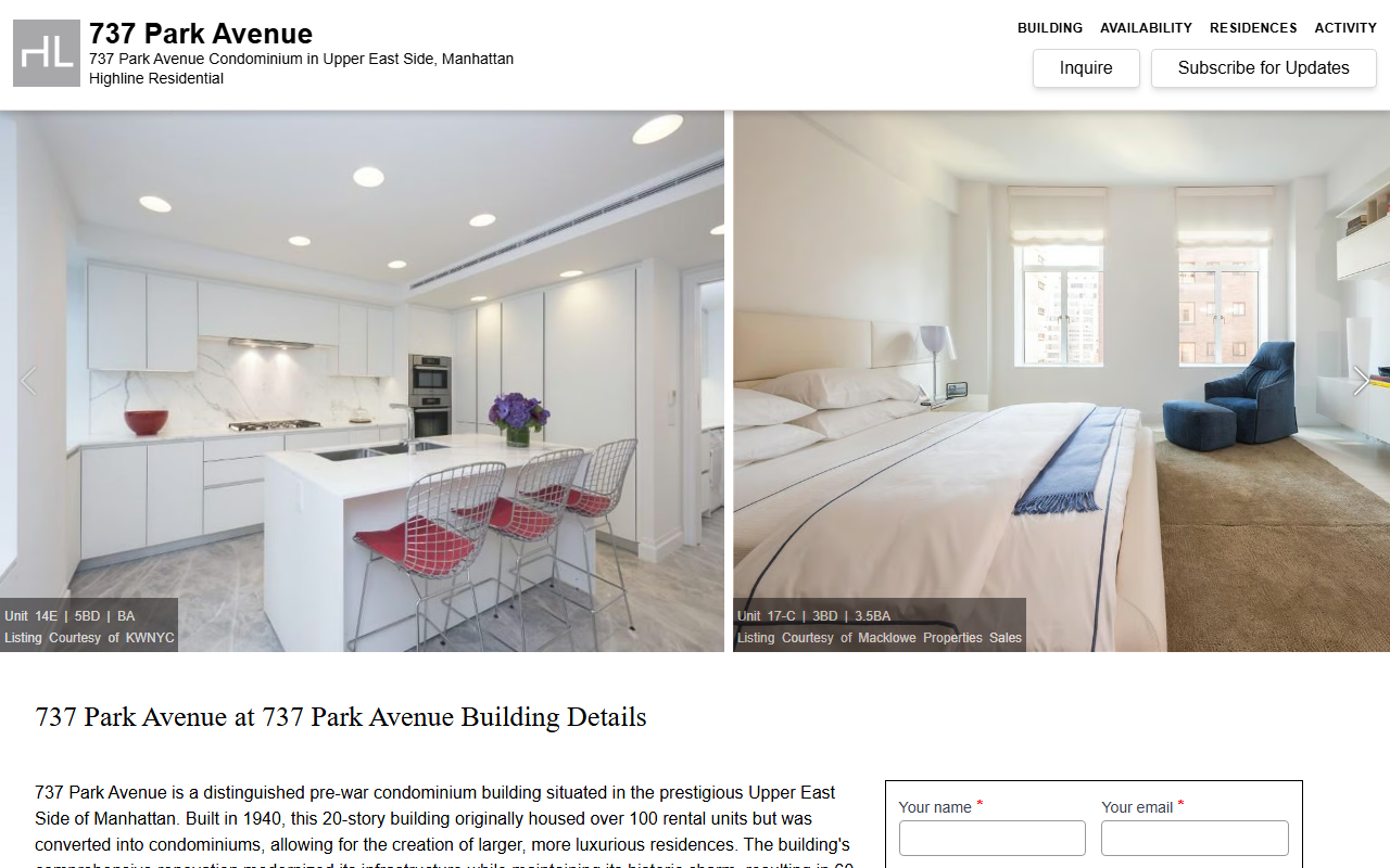 737parkcondo.com screenshot