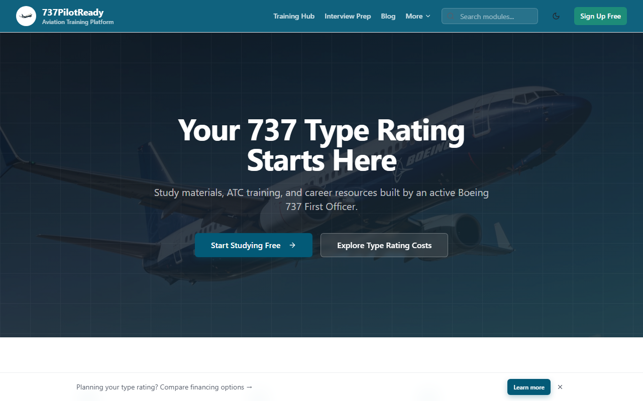 737pilotready.com screenshot