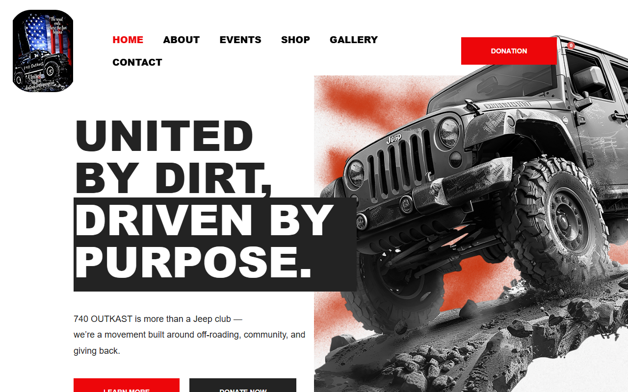 740outcast.com screenshot