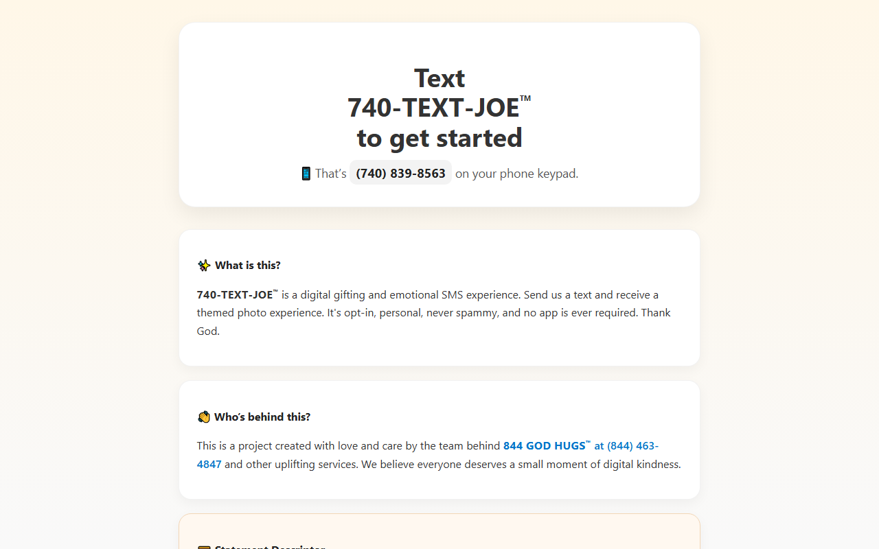 740textjoe.com screenshot