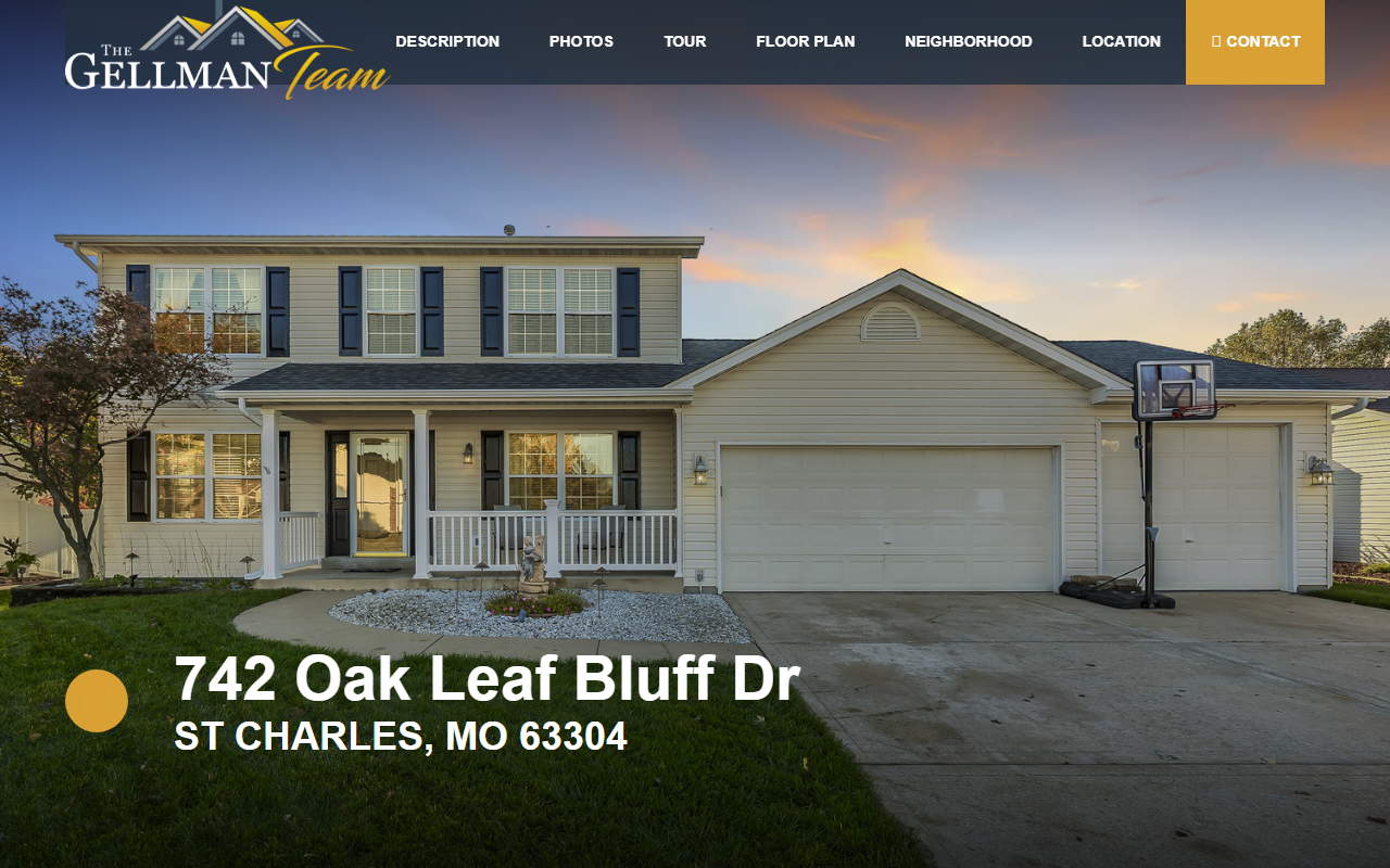 742oakleafbluff.com screenshot