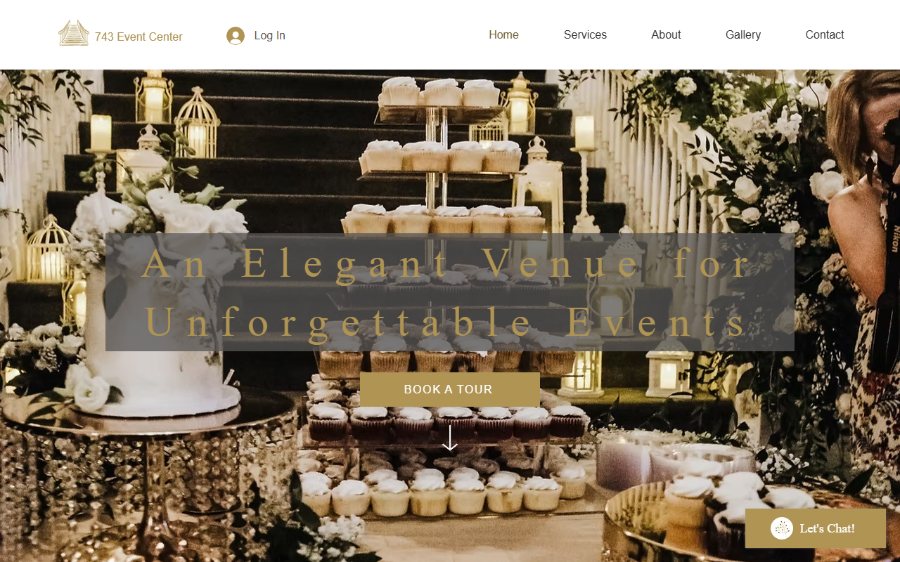 743eventcenter.com screenshot