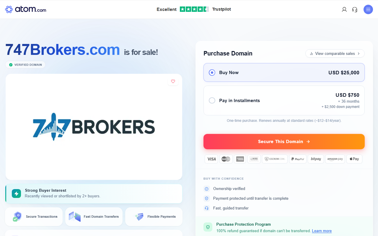 747brokers.com screenshot