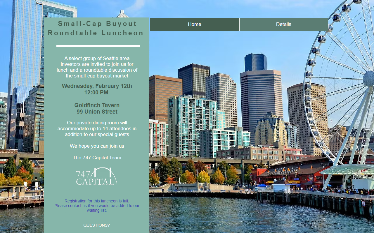 747capitalevents.com screenshot