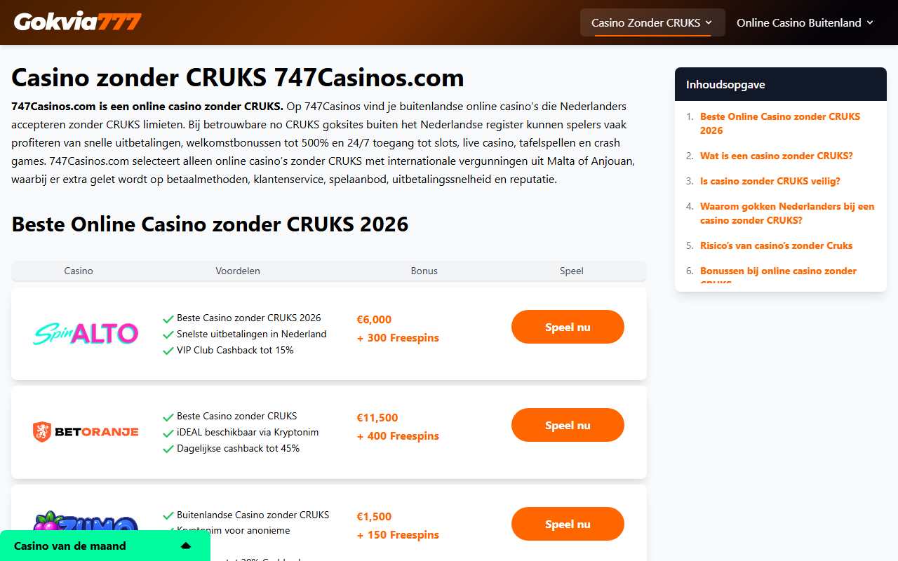 747casinos.com screenshot