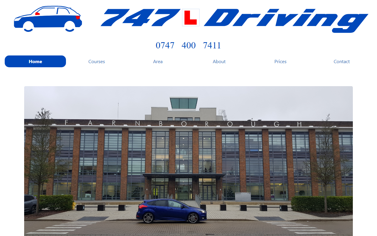 747driving.com screenshot