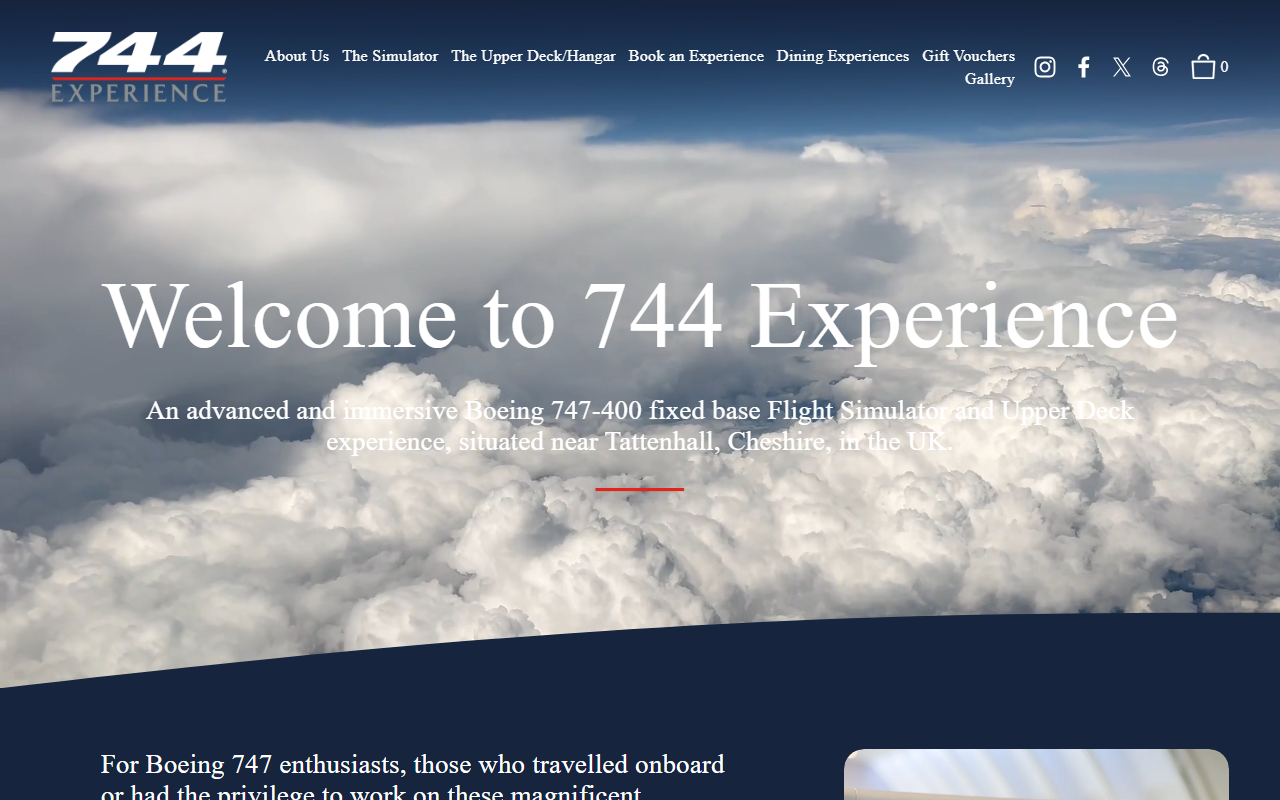 747experience.com screenshot