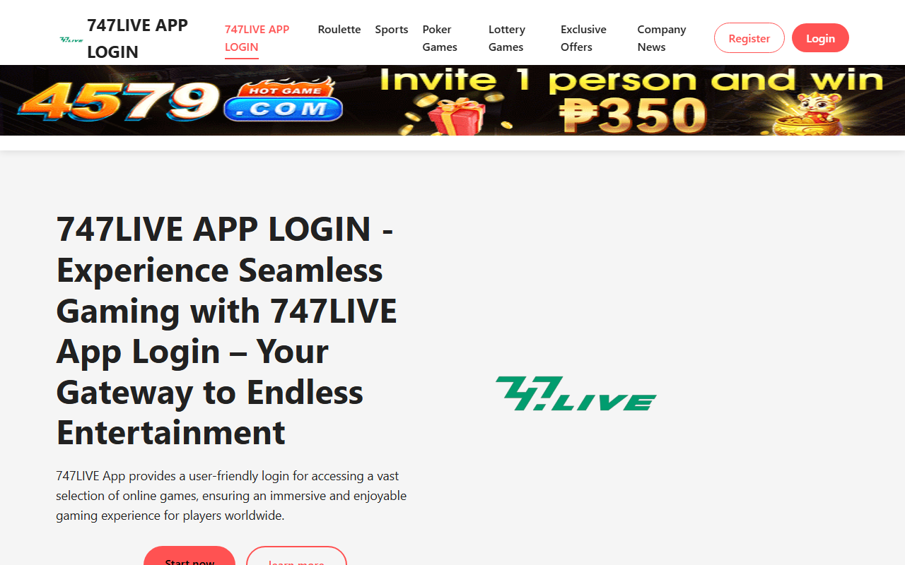 747liveapplogin.com screenshot