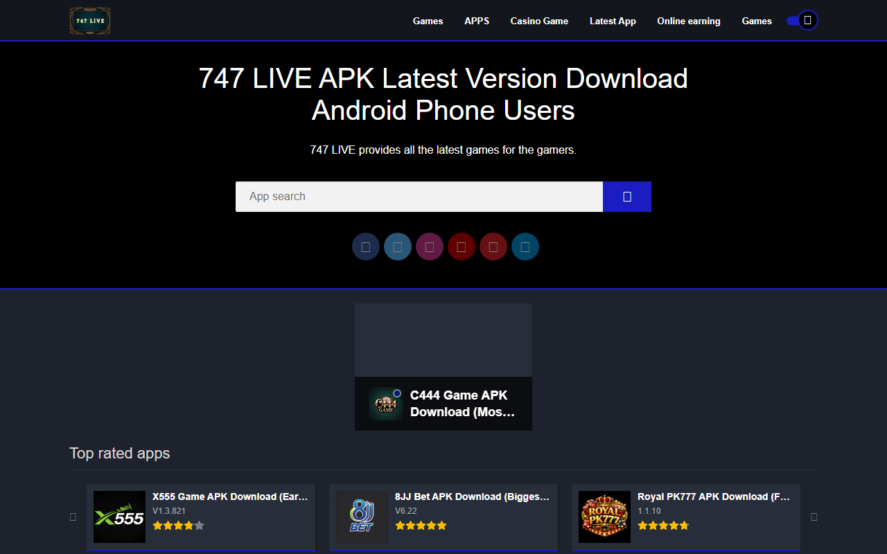 747liveipk.com screenshot