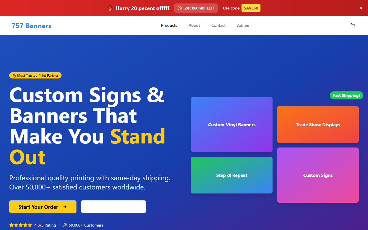 757banners.com screenshot