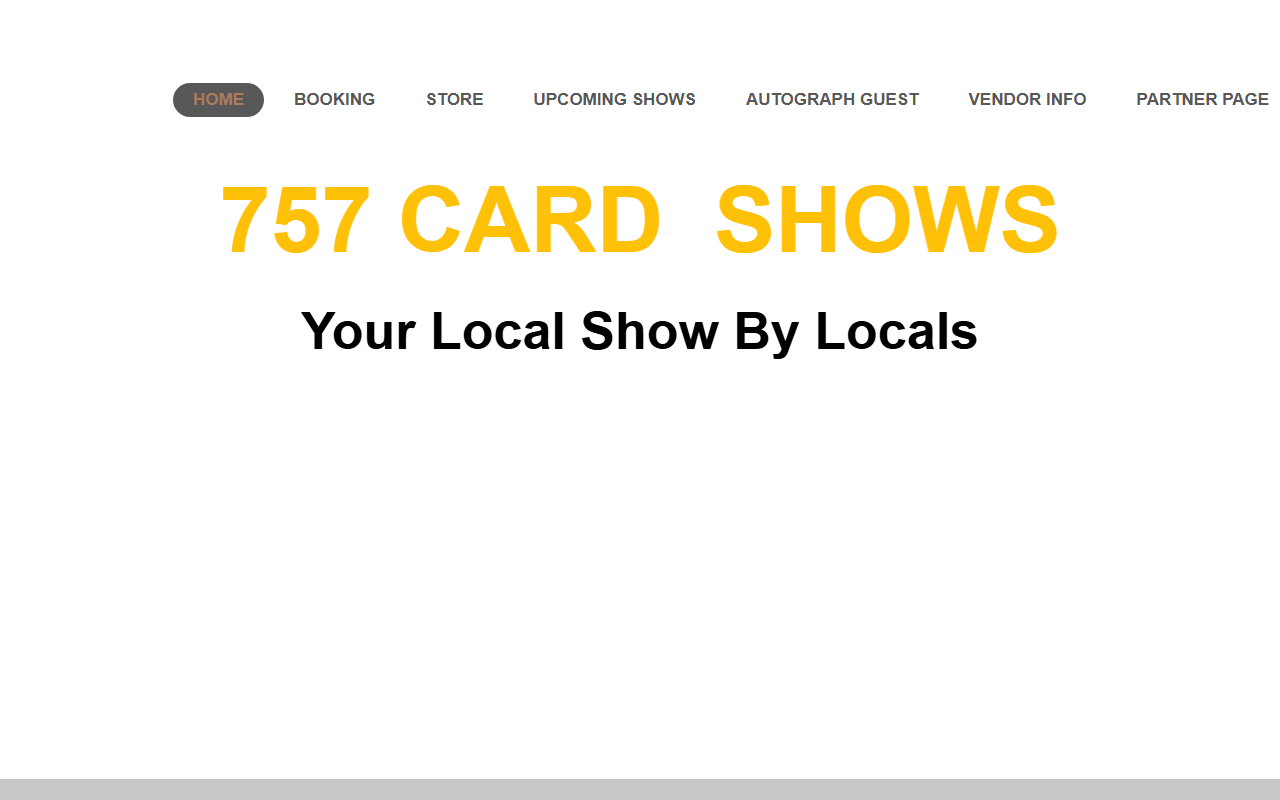 757cardshows.com screenshot