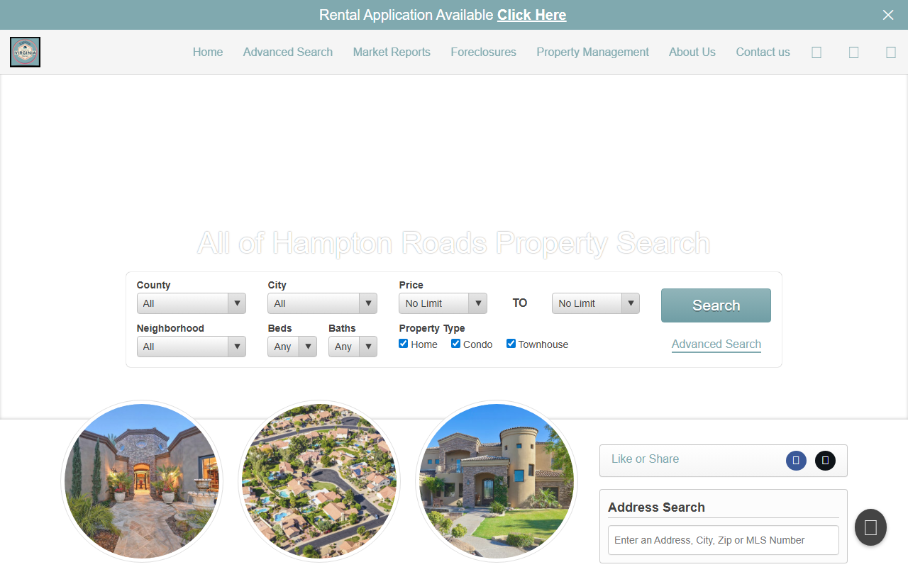 757homes4sale.com screenshot