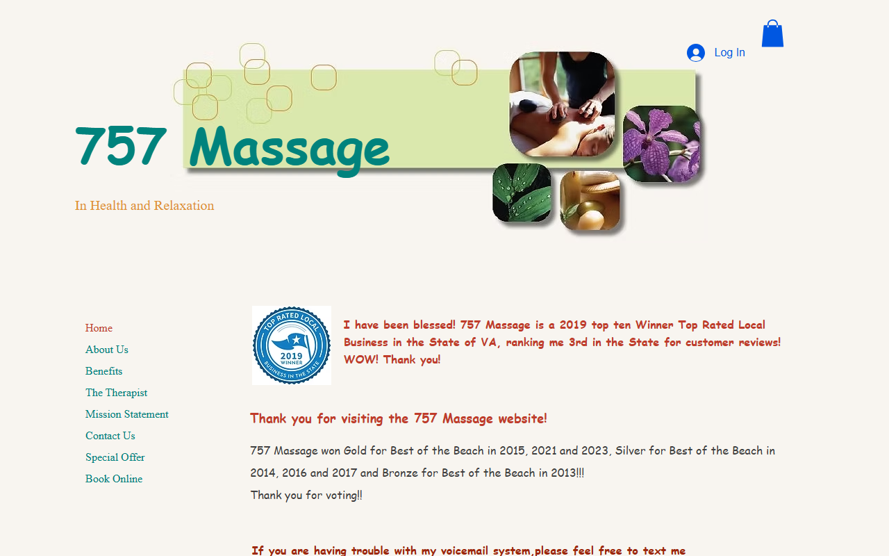 757massage.com screenshot