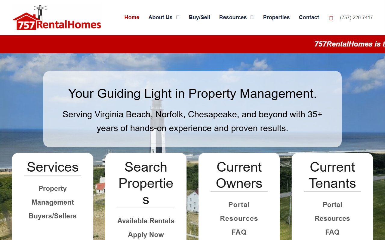 757rentalhome.com screenshot