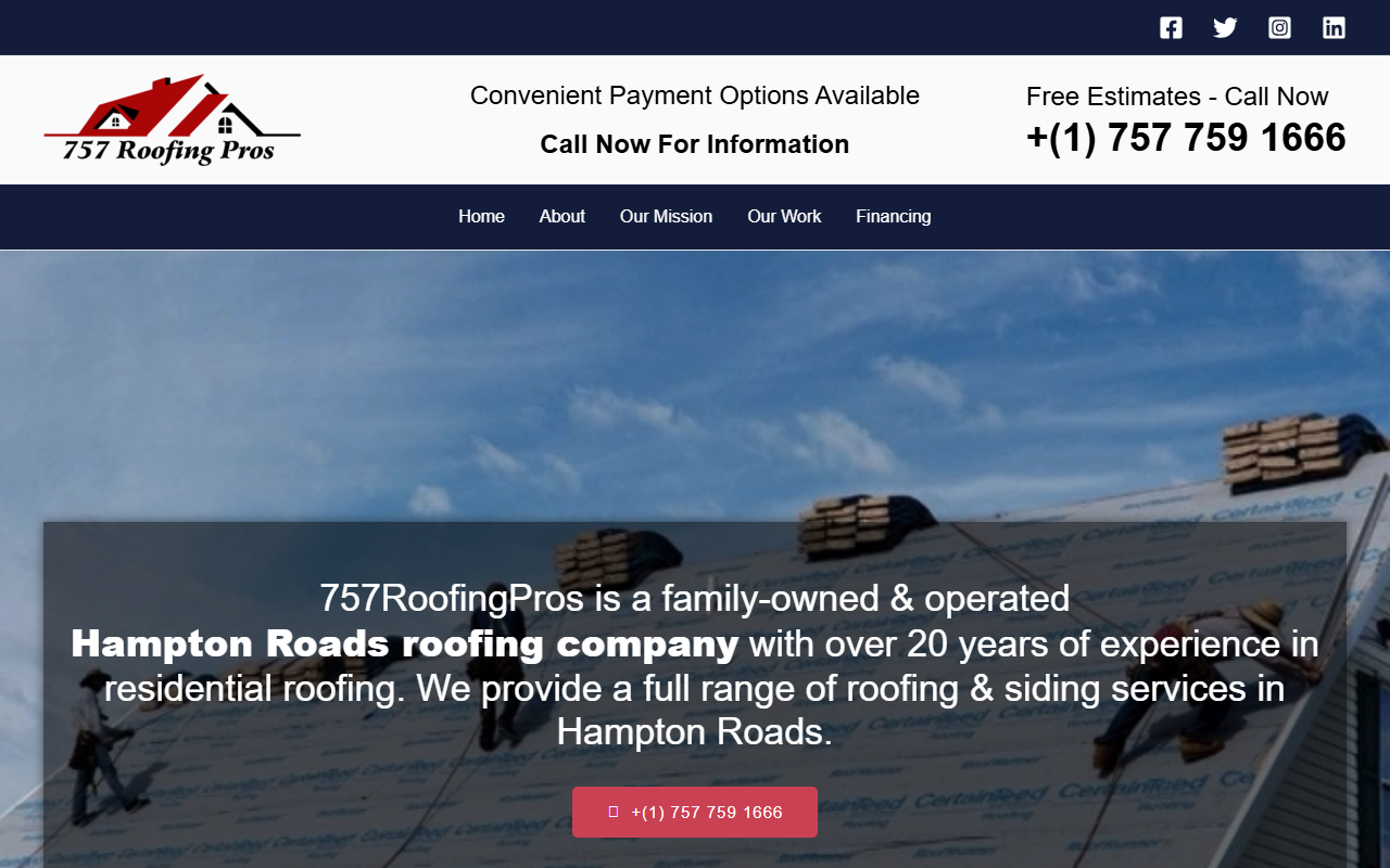 757roofingpros.com screenshot