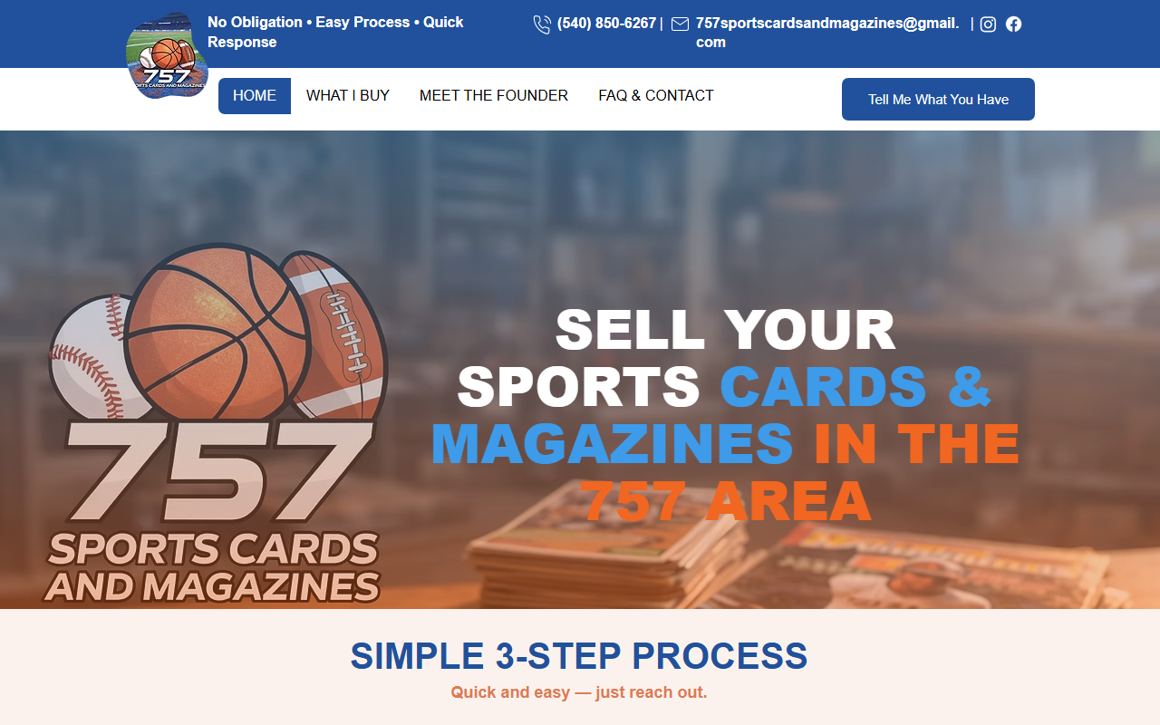 757sportscards.com screenshot
